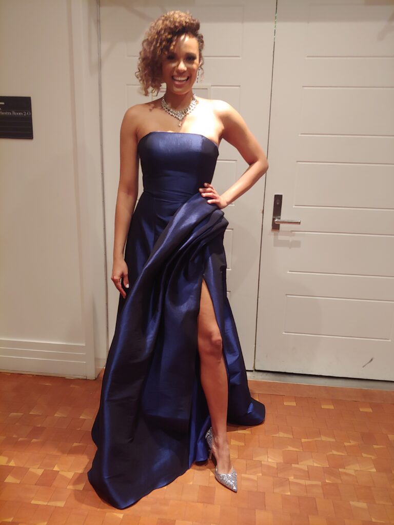 Soprano Rebecca L. Hargrove at the "Two Wings" afterparty at Carnegie Hall