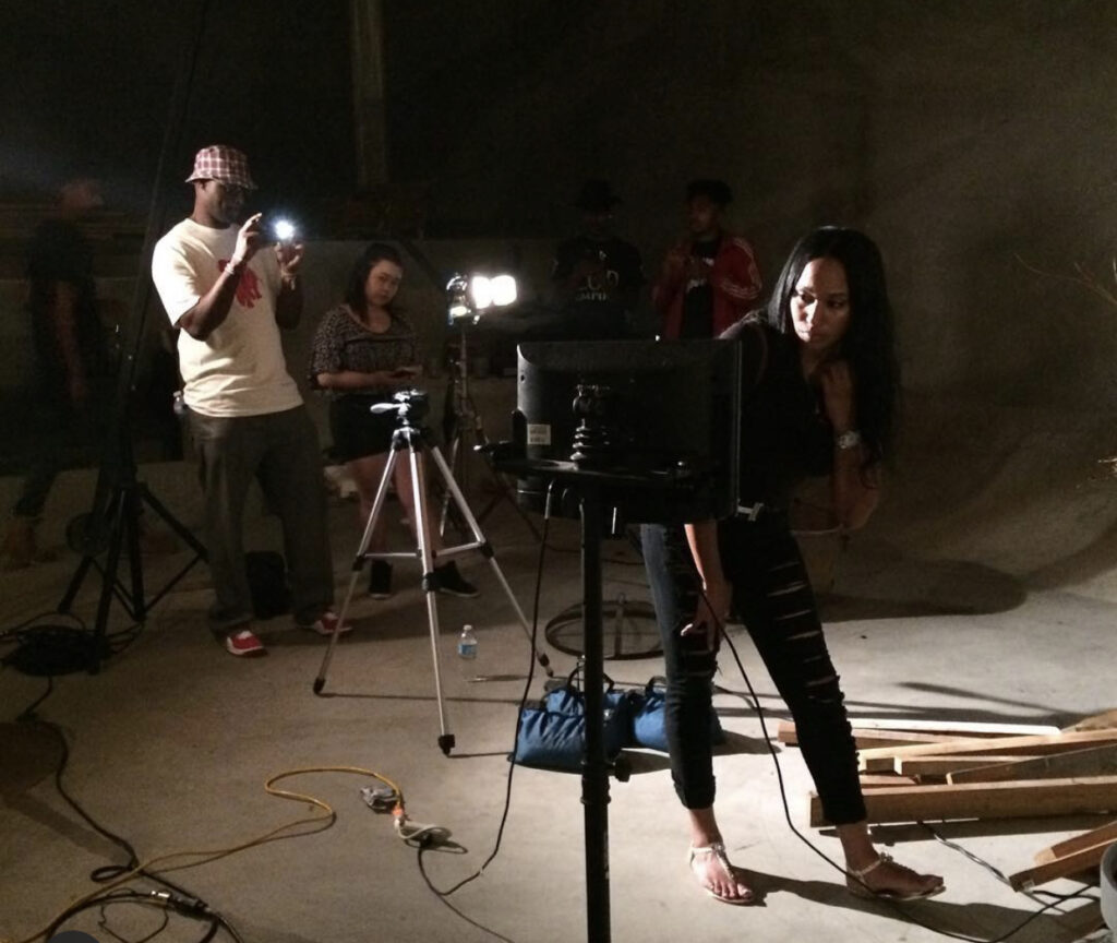 Ty Whittington-Scott on set