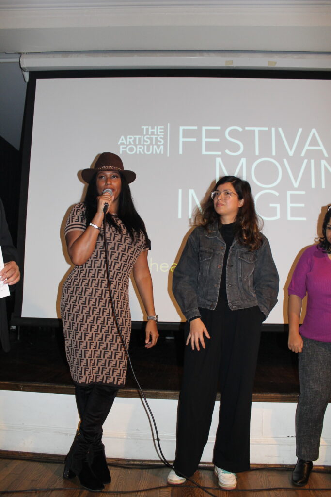 Filmmakers Ty Whittington-Scott and Diana Guerra speak at #theartistsforumfilmfest 2018, Greenwich House Music School, NYC