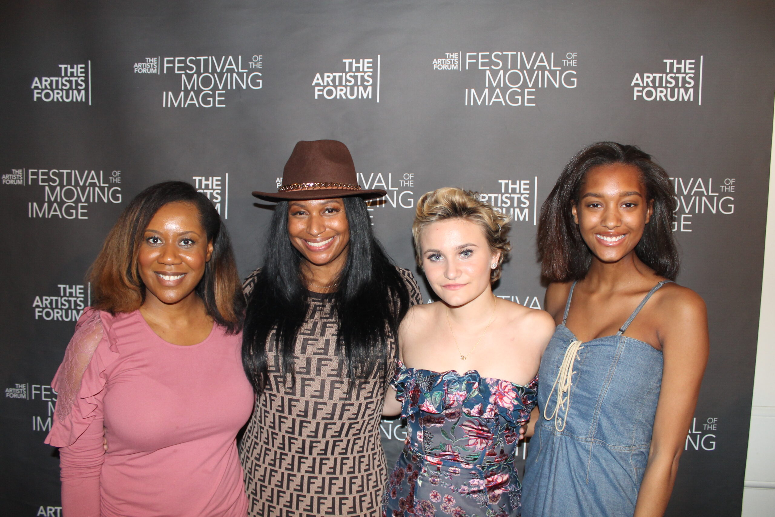 Ty Whittington-Scott (2nd left) and cast at at #theartistsforumfilmfest 2018, Greenwich House Music School, NYC