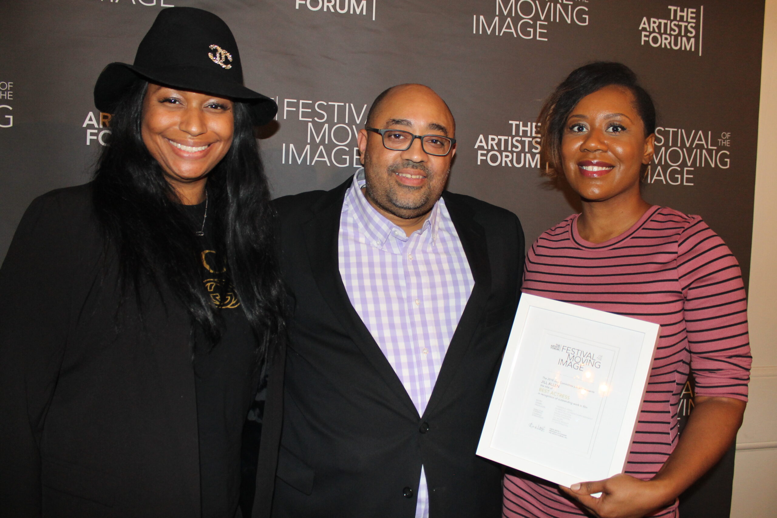 Ty Whittington-Scott, Amos White V, and Jill Allen at #theartistsforumfilmfest 2018, Greenwich House Music School, NYC