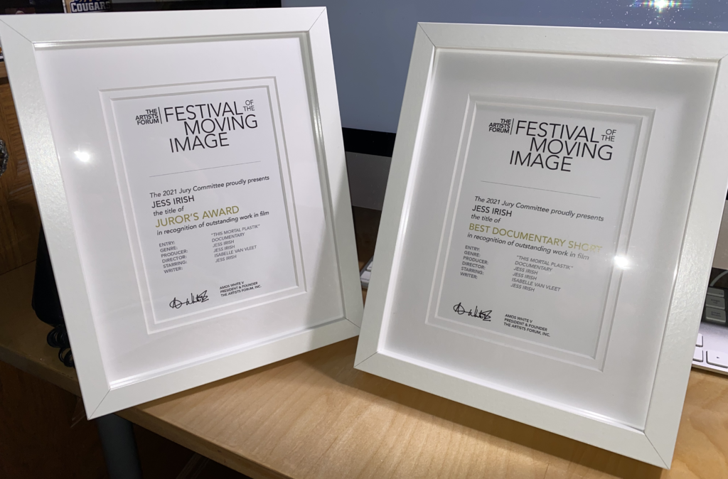 Jess Irish's awards for "This Mortal Plastik"