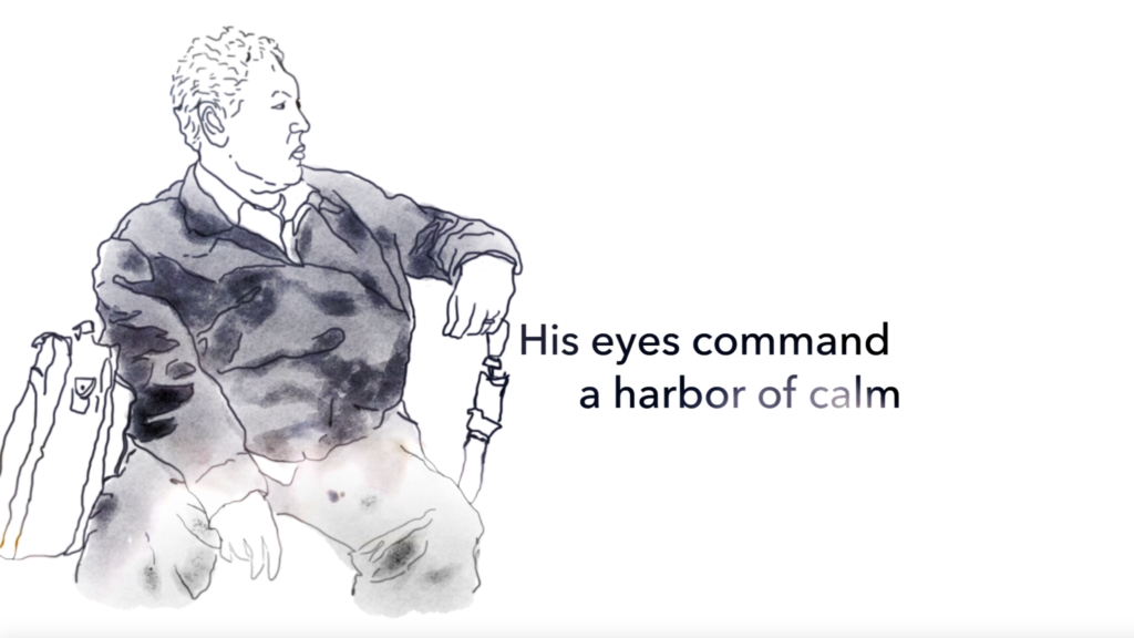 Promotional image from the film "For While" by Jess Irish