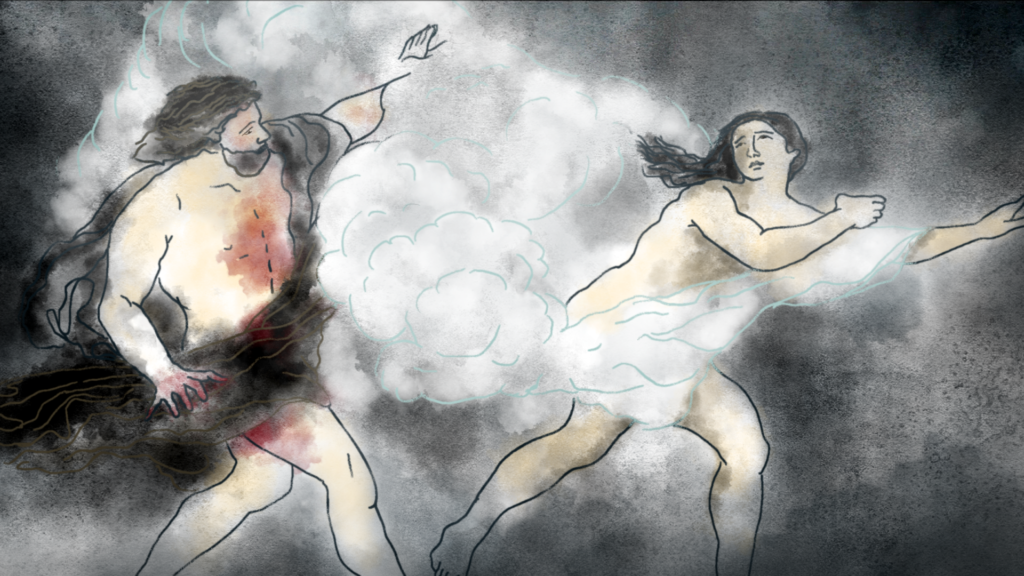 Promotional image from the film "The Phantasmagoria of Offense: The Male Version" by Jess Irish