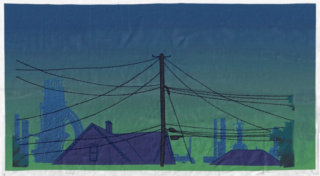 Image of Rust Belt Backyard 2- work sample for "Being Pushed Down by Shadow" by Ashley Gerst