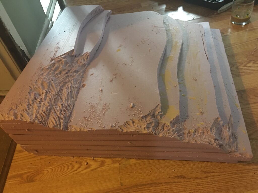 "Church Set Construction" Work-in-progress image for the film "The Spirit Seam" by Ashley Gerst