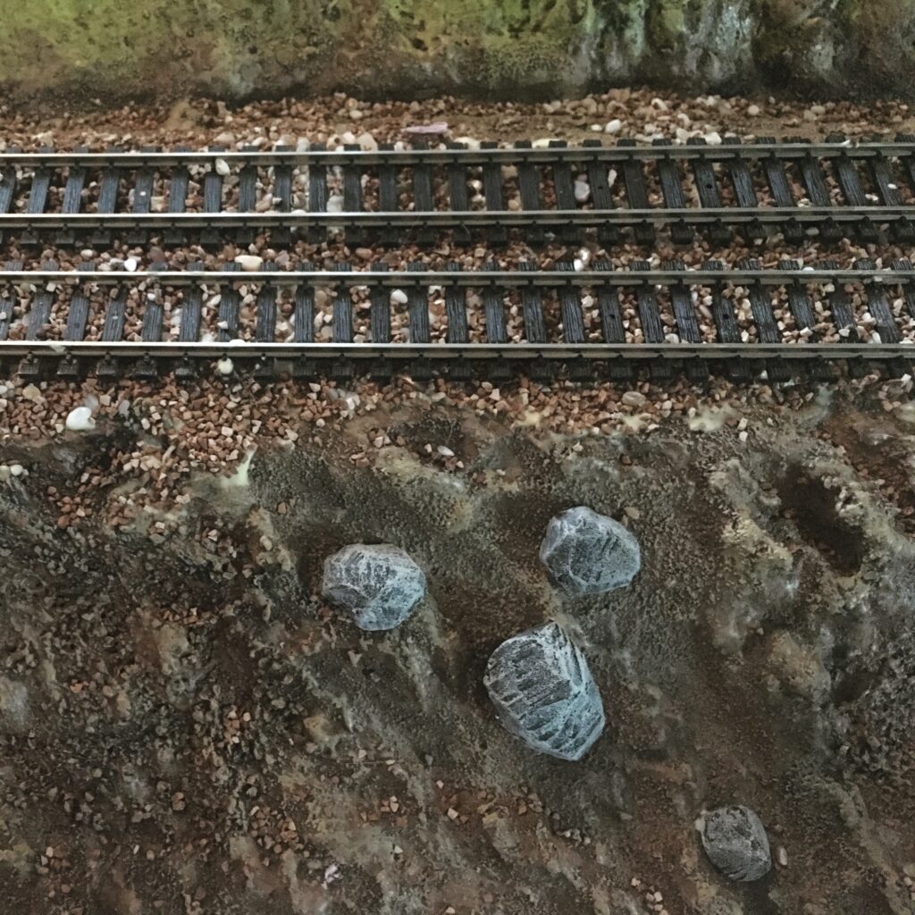 "Railroad Set Construction" Work-in-progress image for the film "The Spirit Seam" by Ashley Gerst