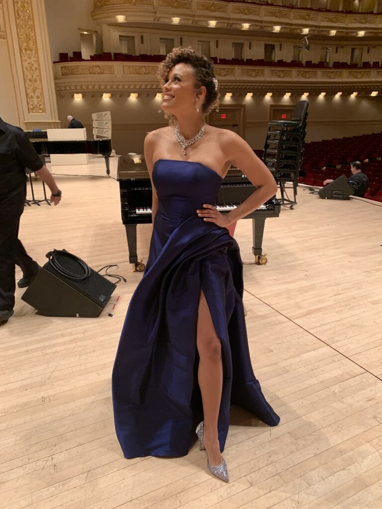Rebecca L. Hargrove at her Carnegie Hall Debut for the special event "Two Wings: The Music of Black America in Migration" (March 31, 2019)