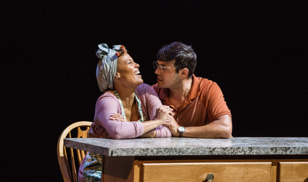 Rebecca L. Hargrove (l) as Mrs. Webb in Our Town Baltimore Center Stage. Photo Credit: Jill Fannon Photography