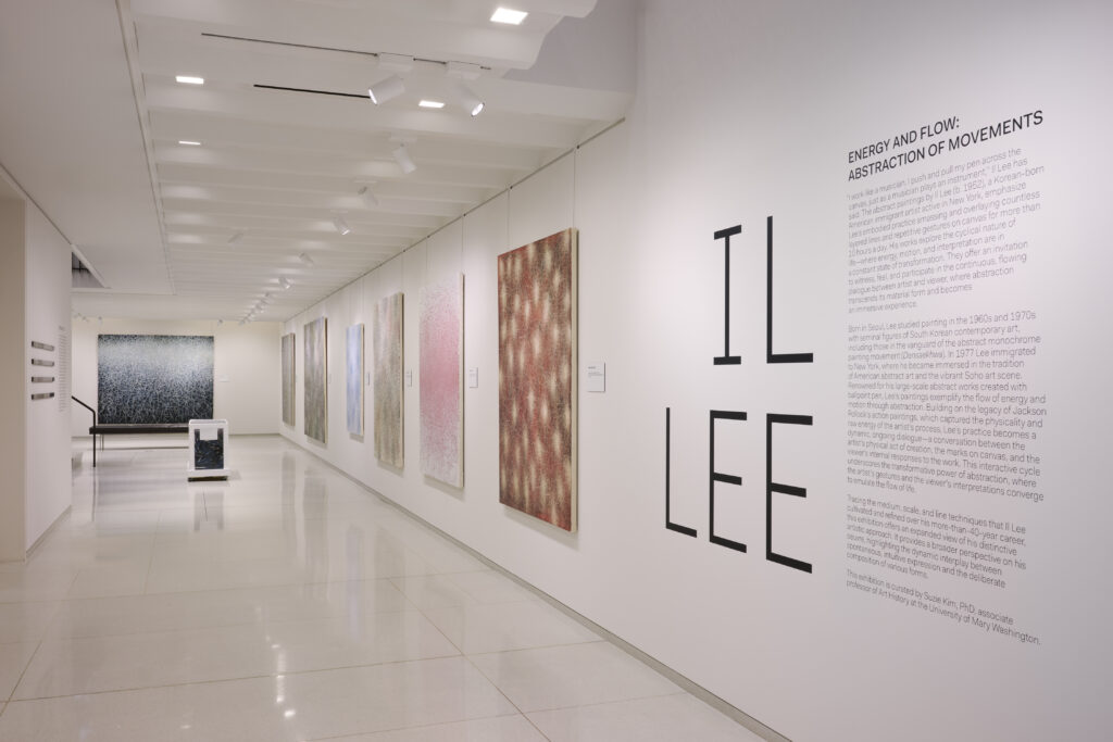 Entrance to Il Lee — Energy and Flow: Abstraction of Movements at the Vilcek Foundation (photo courtesy of the Vilcek Foundation)