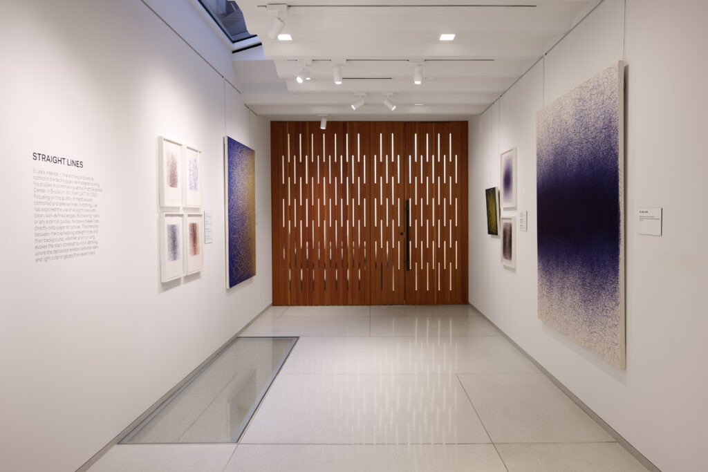 Various works at Il Lee — Energy and Flow: Abstraction of Movements at the Vilcek Foundation (photo courtesy of the Vilcek Foundation)