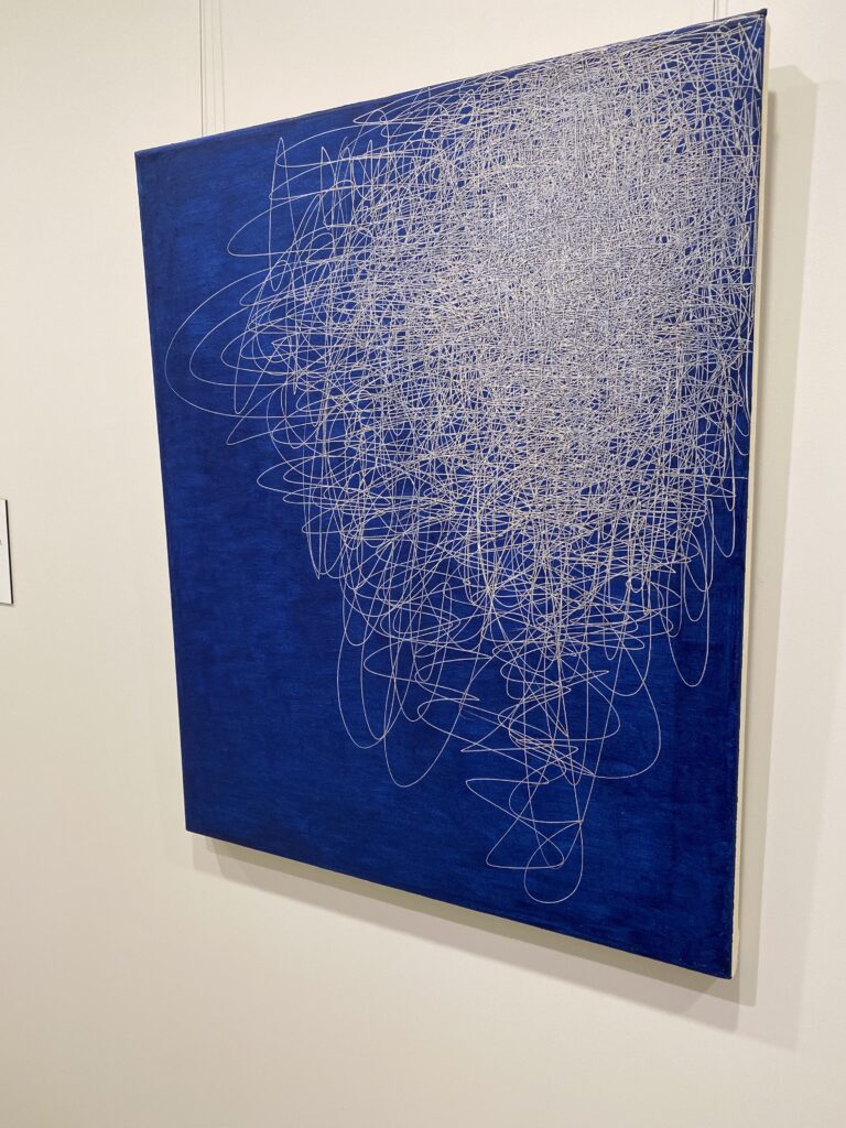 "BLW-002" by Il Lee, 2010 - acrylic and oil on canvas, 32 x 26 inches (Photo by Amos White V)